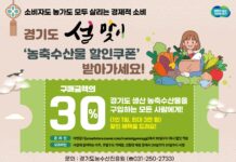경기도, 설 앞두고 농축수산물 최대 30% 할인쿠폰 지원