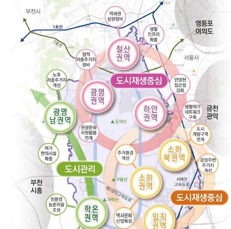 경기도, 광명시 도시재생 전략계획 변경 승인…소하2동 활성화 지역 신규 지정 균형 기대