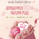 광명시, 5월 가정의 달 맞아 음식점·카페서 지역화폐 결제 시 10% 캐시백